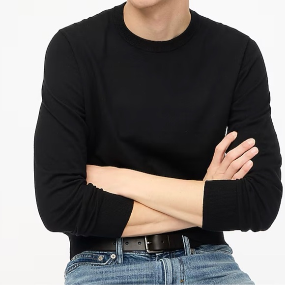 J. Crew Other - J. Crew Soft cotton cashmere blend crewneck pullover sweater size XS black